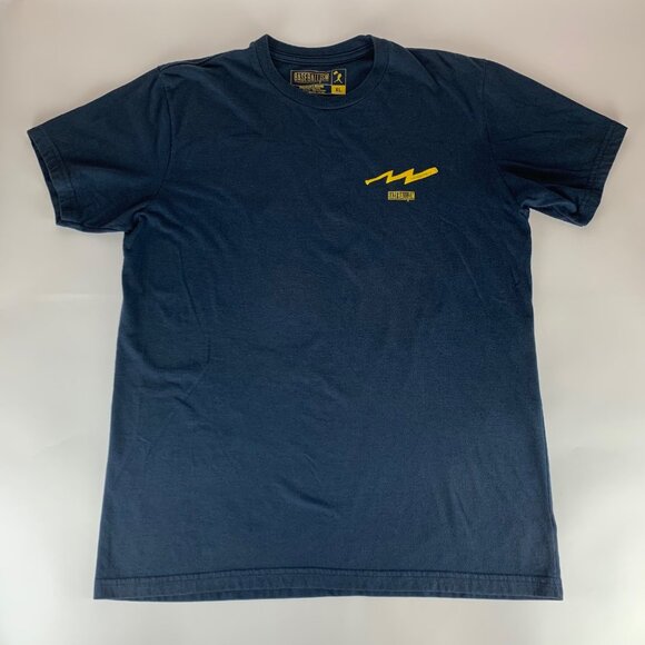 Baseballism Navy Blue Wonderboy The Natural Short Sleeve Crewneck Shirt Mens XL - Picture 1 of 5